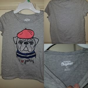 Girl's French Bulldog tee